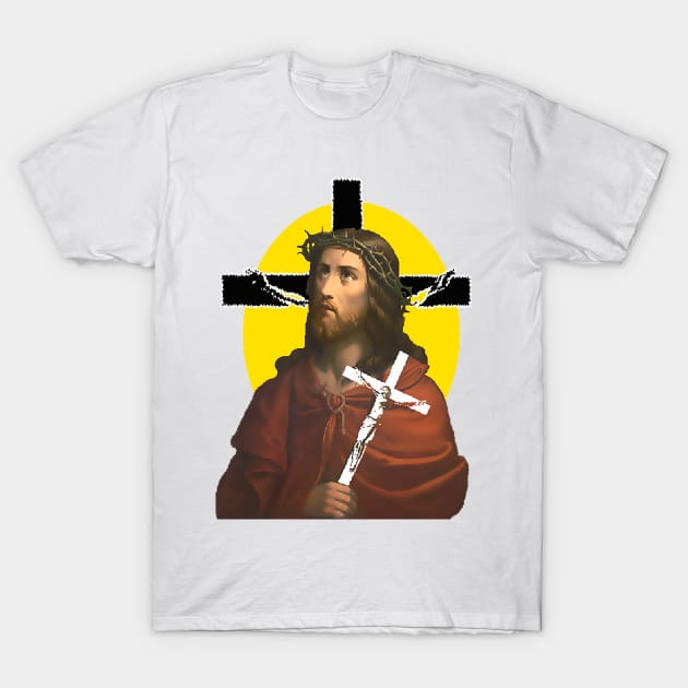 Jesus with the cross of Christ in your divine love T-Shirt by Marccelus